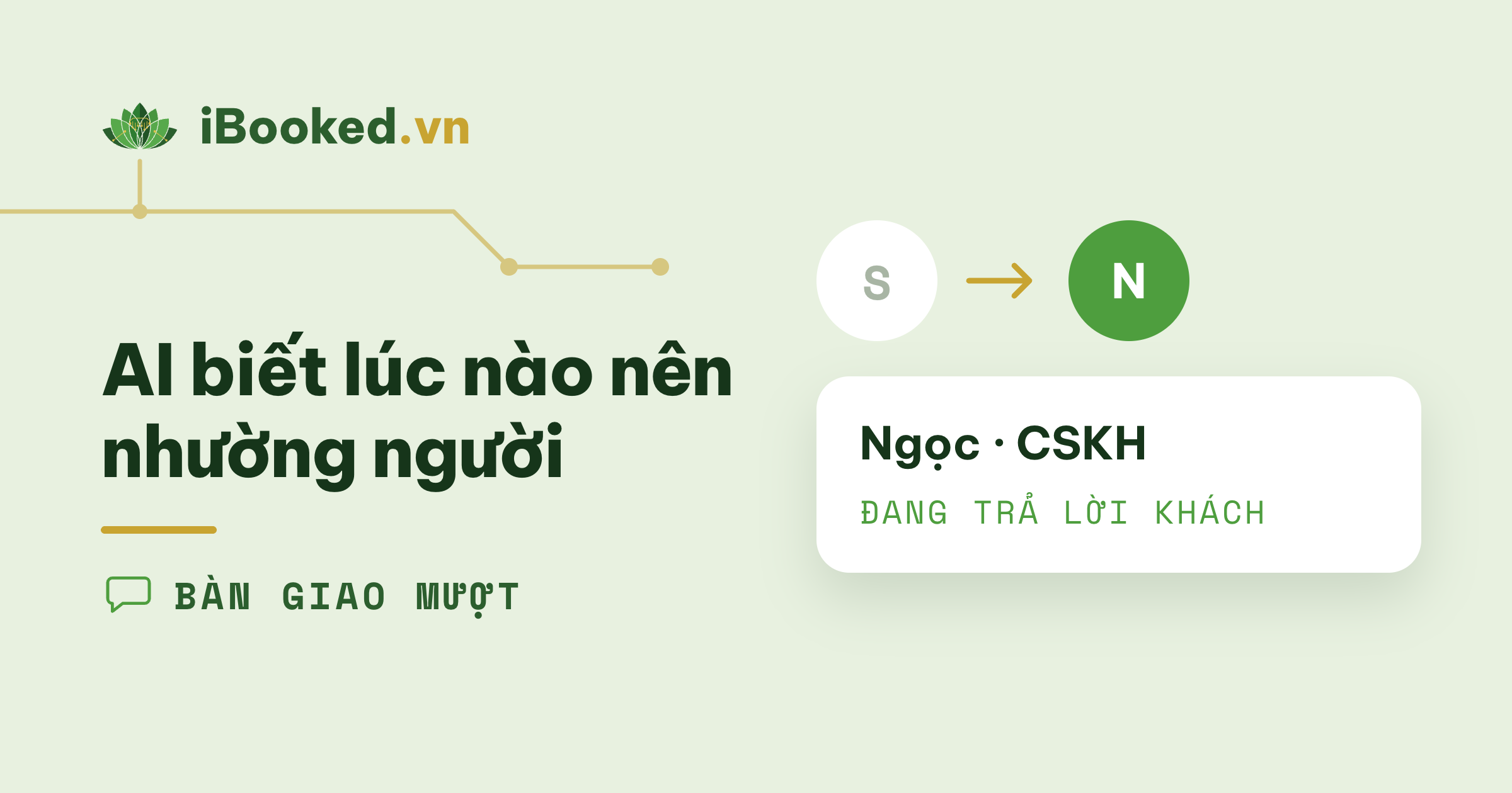 AI không cướp việc: bàn giao mượt giữa S.E.N và nhân viên thật