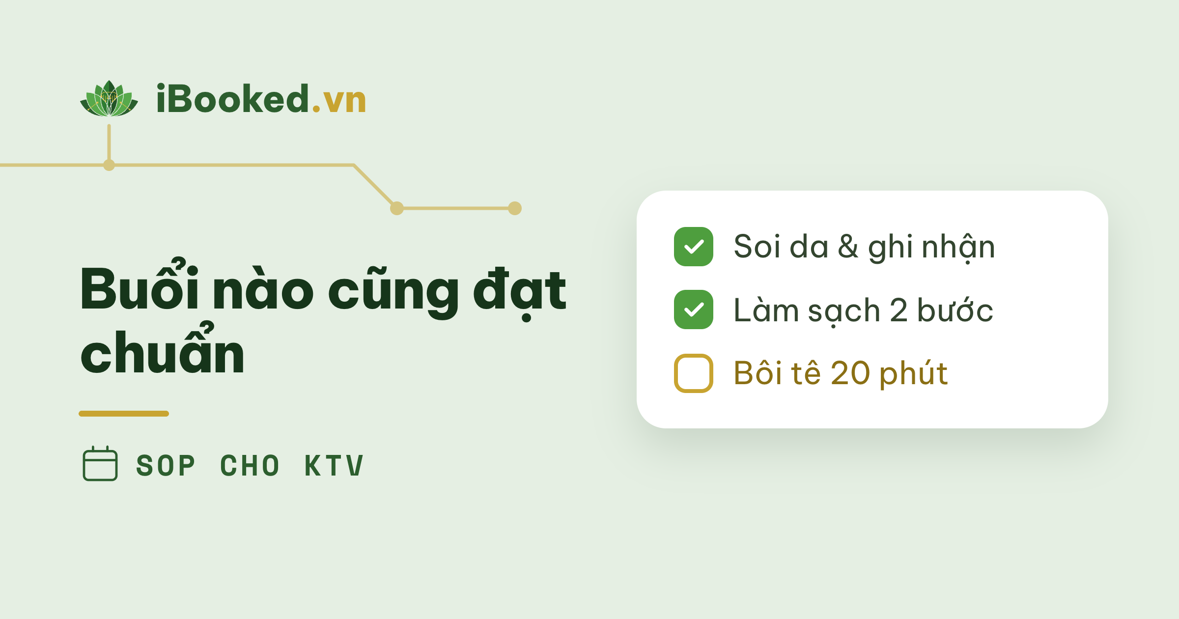 Chuẩn hóa chất lượng mọi buổi trị liệu bằng SOP + SOP Studio