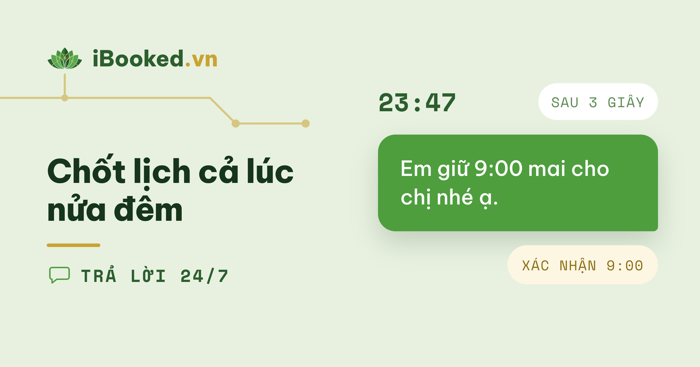 Trả lời khách trong vài giây, chốt lịch cả lúc nửa đêm